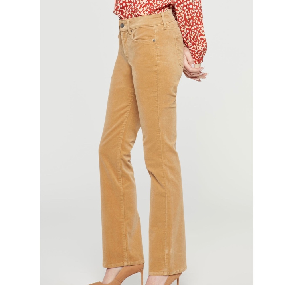 NYDJ Marilyn Straight Corduroy Trouser Crossroads Beige Tan - 12